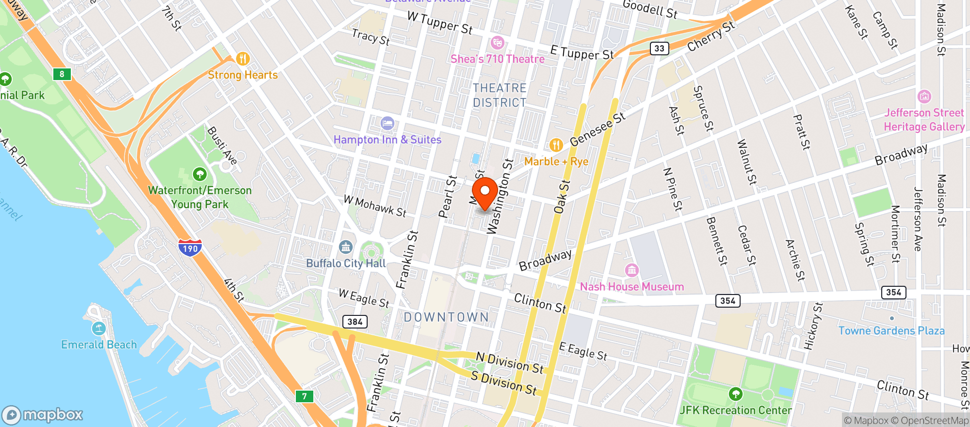 Map showing Osb Ciderworks - Buffalo