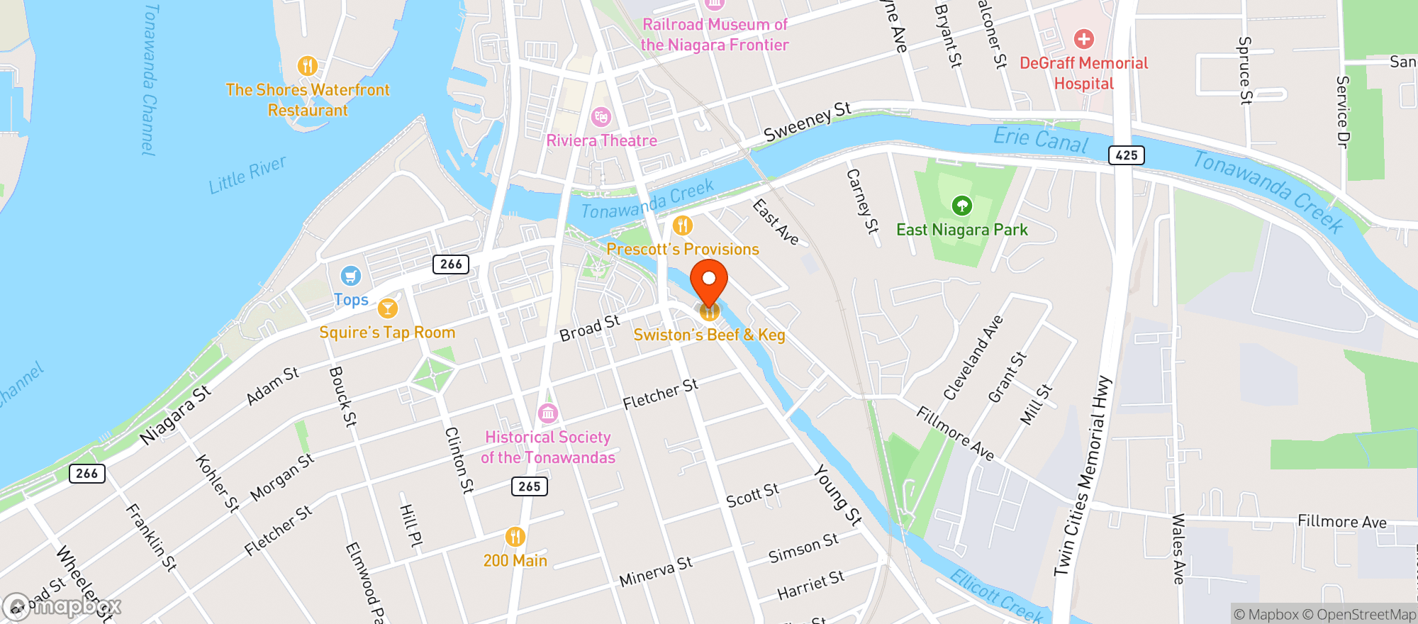 Map showing Swistons