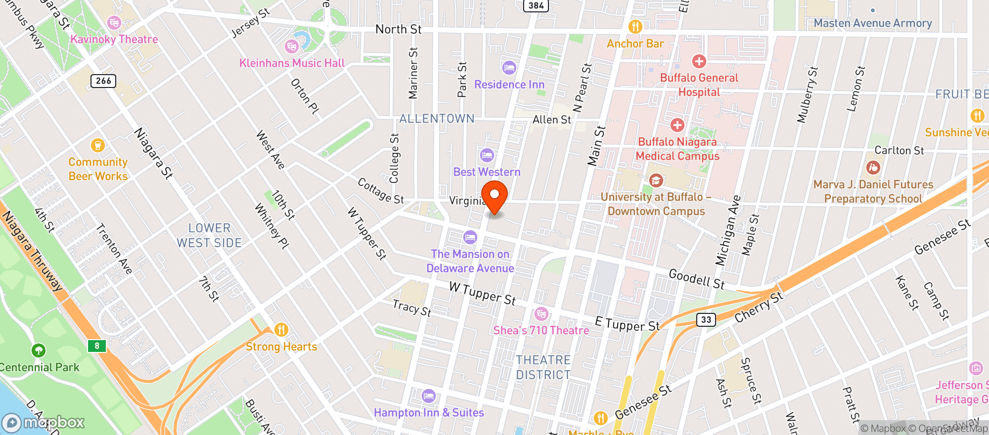 Map showing Taqueria Ranchos Dos
