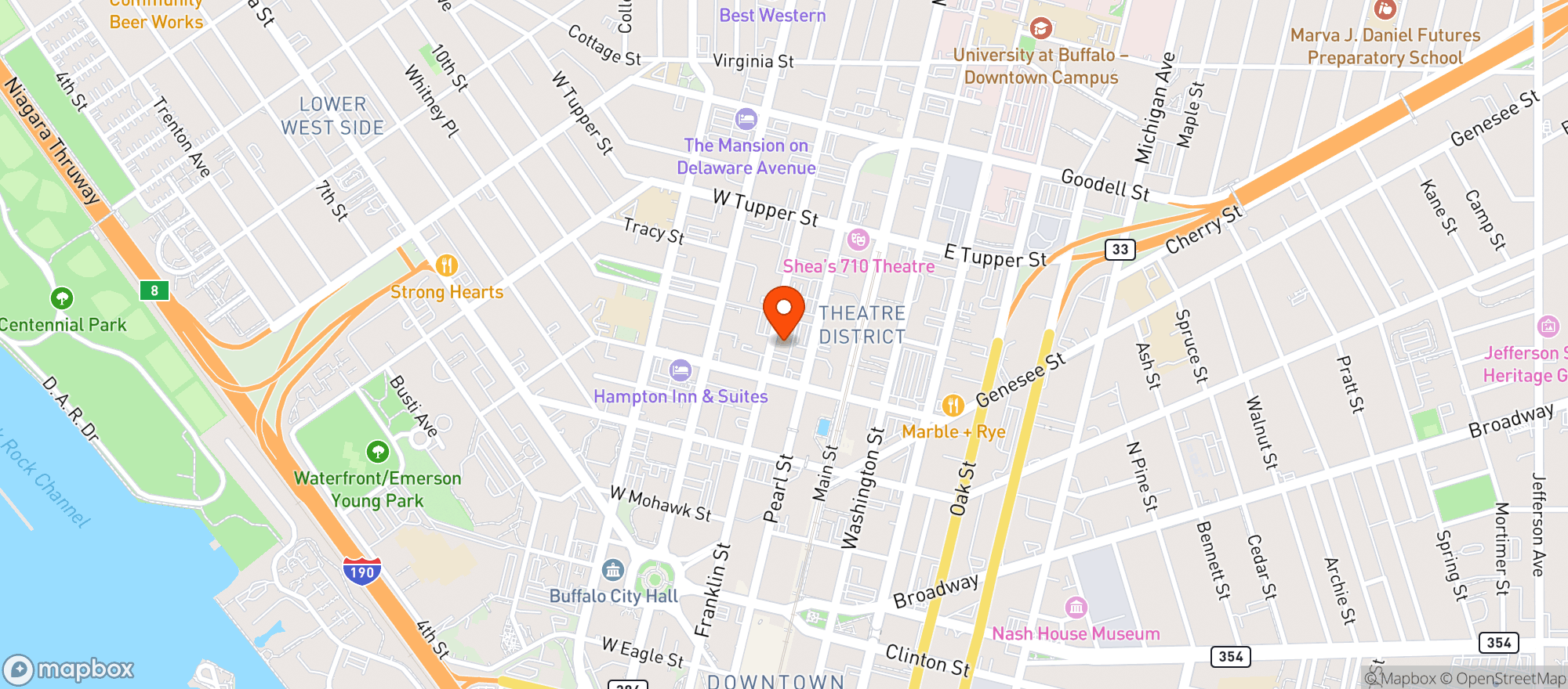 Map showing Banshee Irish Pub