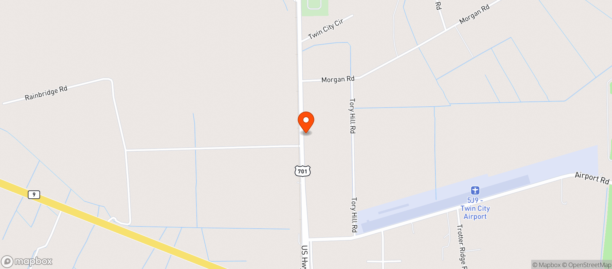 Map showing Sunny Stop #6