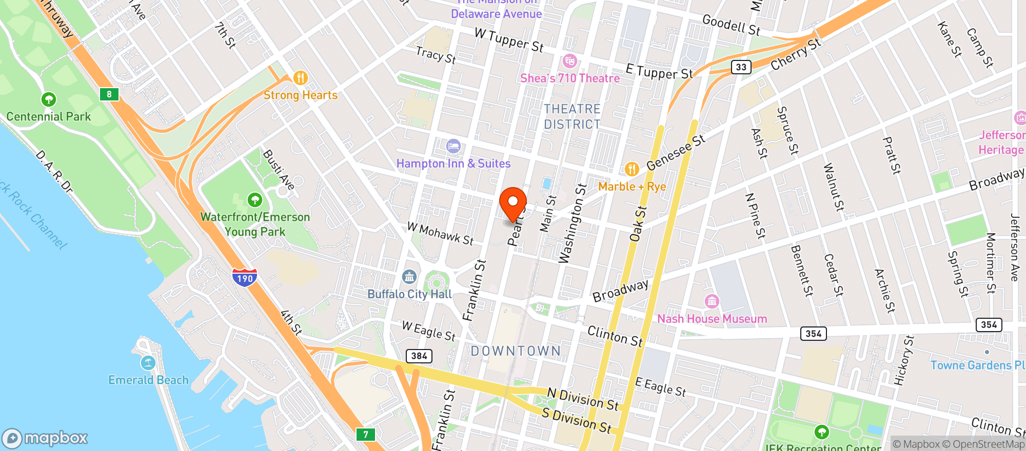 Map showing Lucky Day