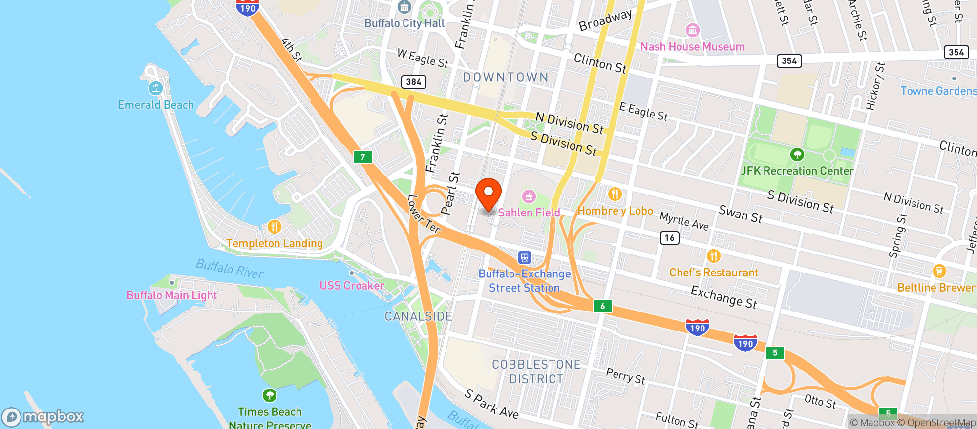 Map showing Other Half Buffalo
