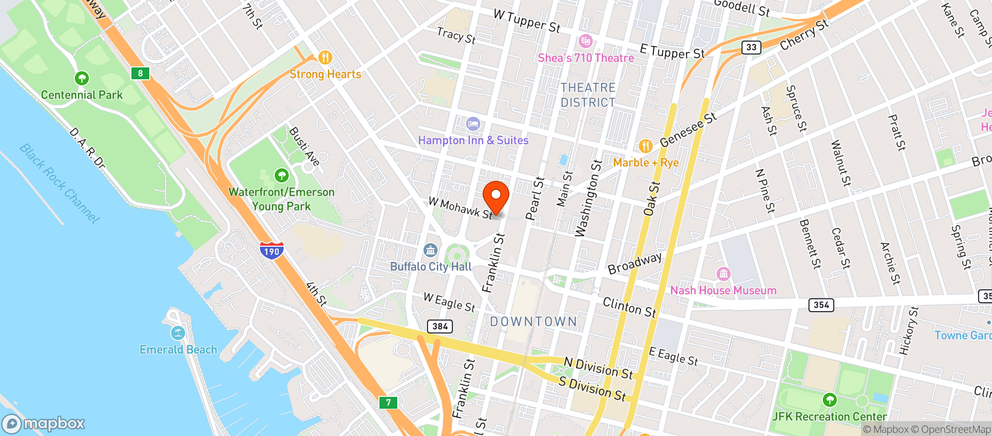 Map showing Osteria 166