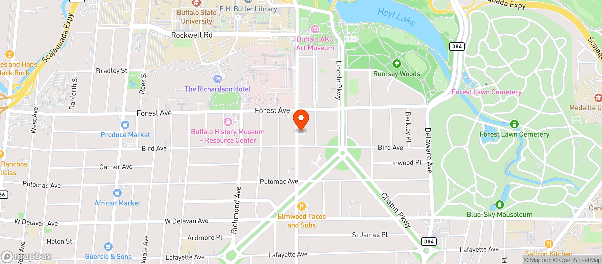 Map showing Mira