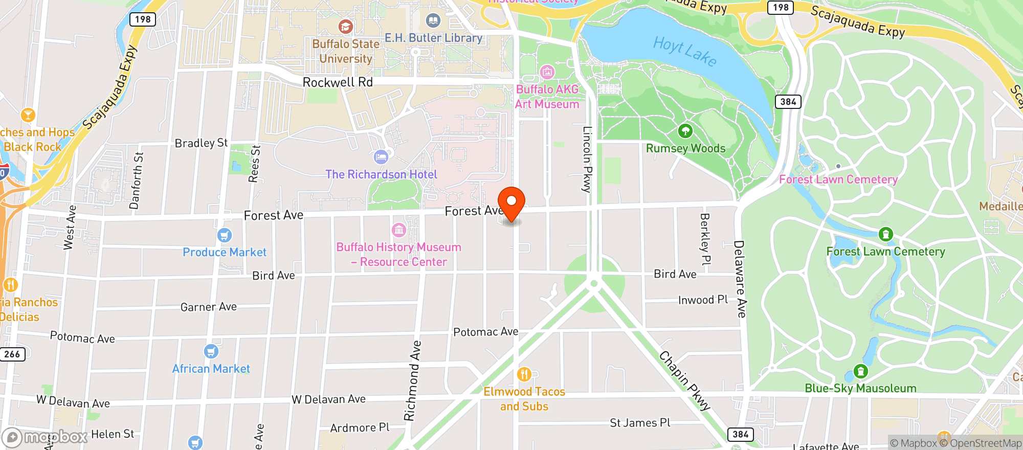 Map showing Mr Goodbar
