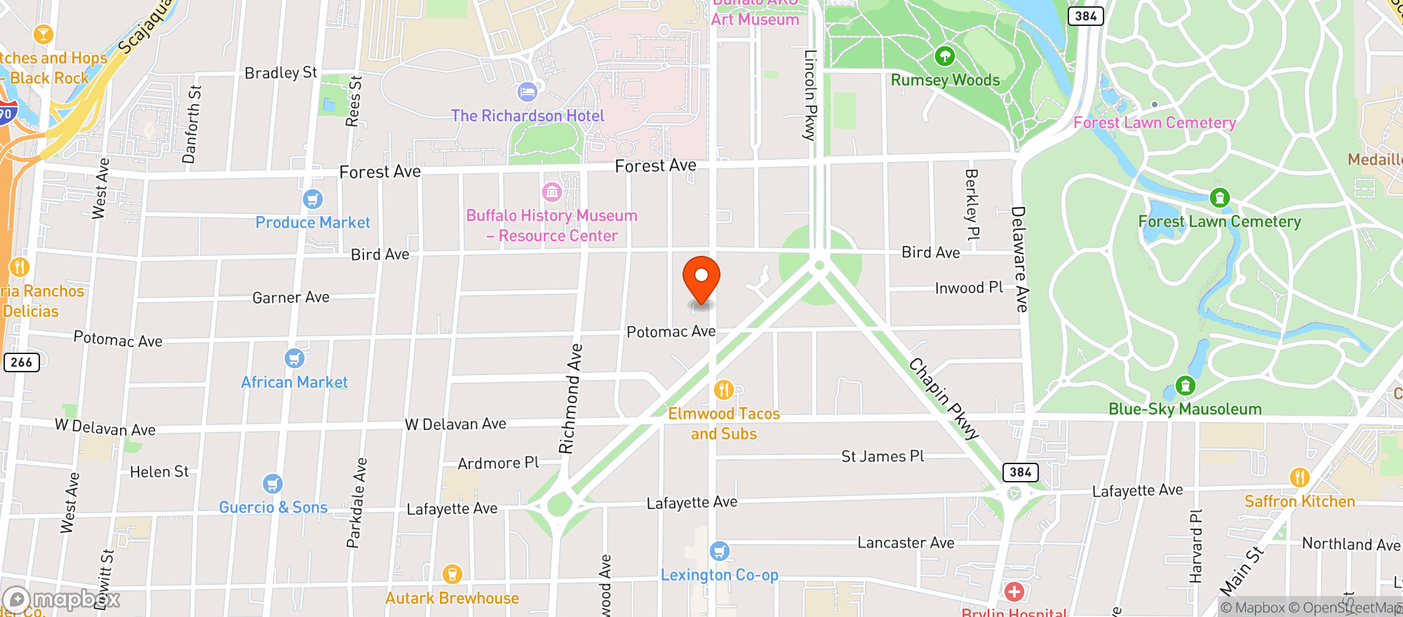 Map showing Jack Rabbit