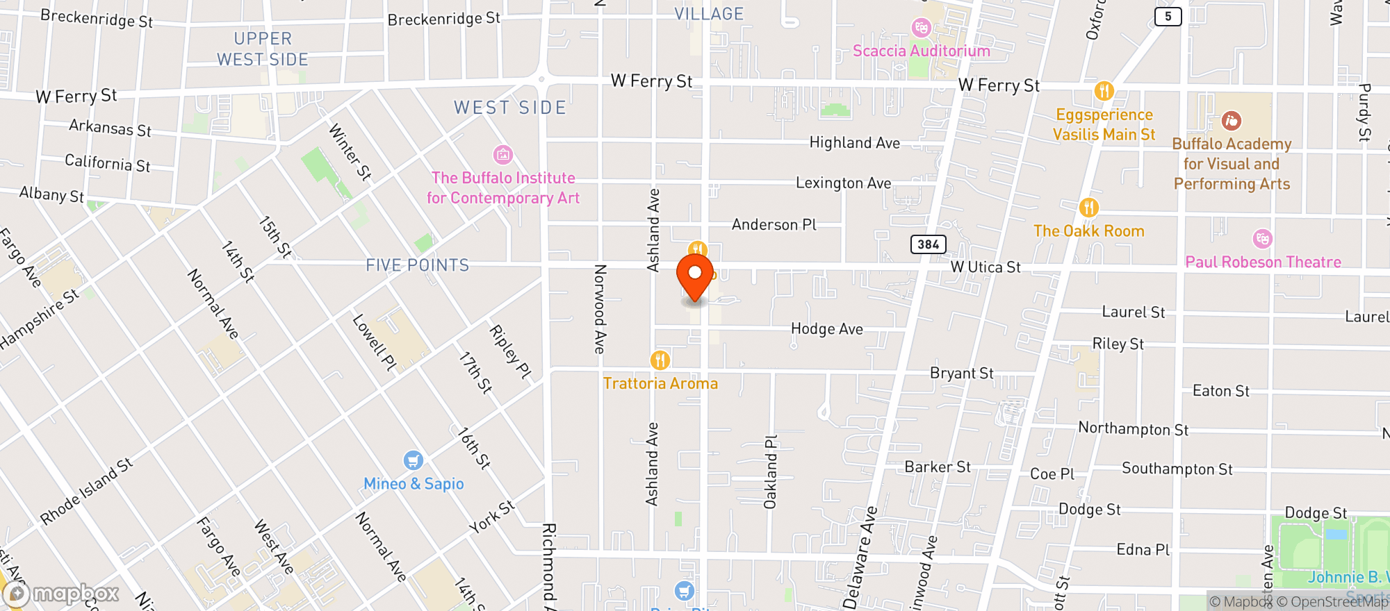 Map showing Lloyd Taco Factory