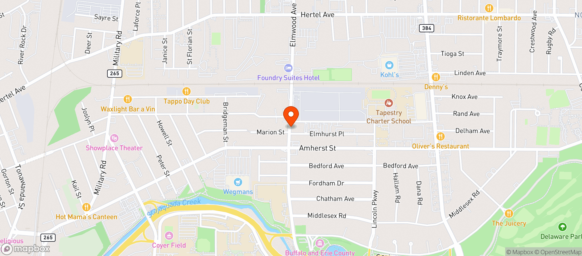 Map showing Moriarty Meats LLC
