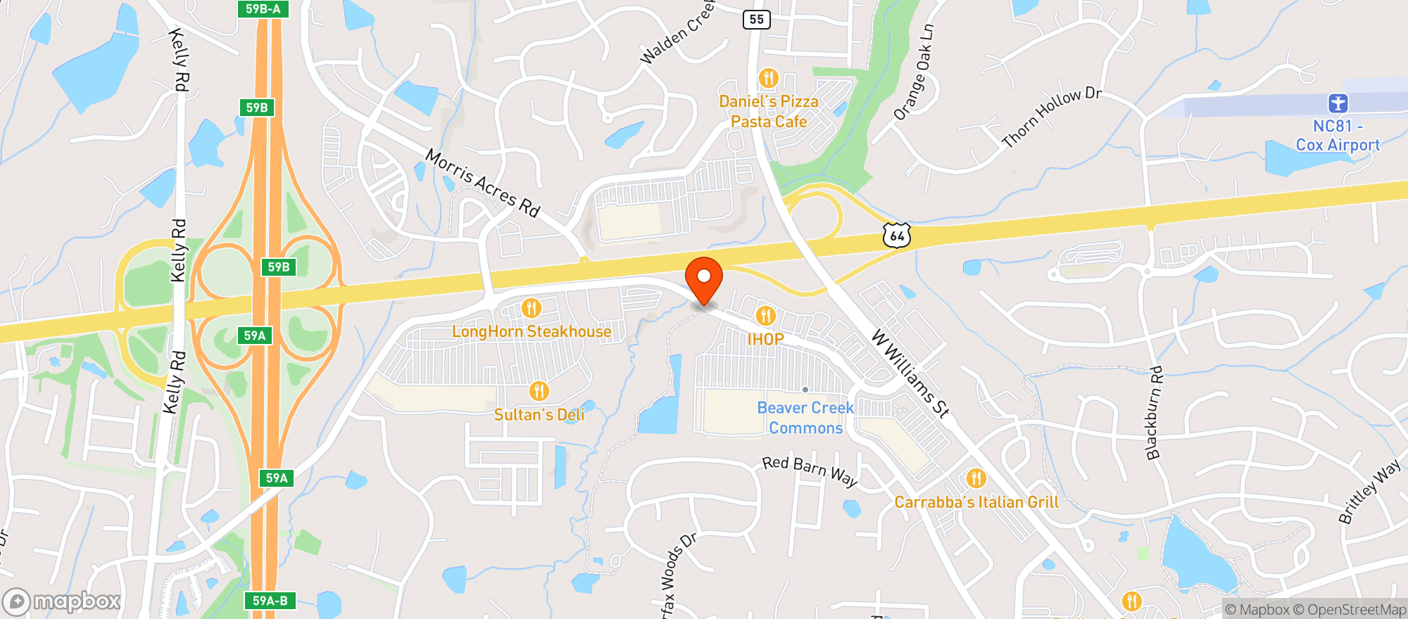 Map showing Supertarget