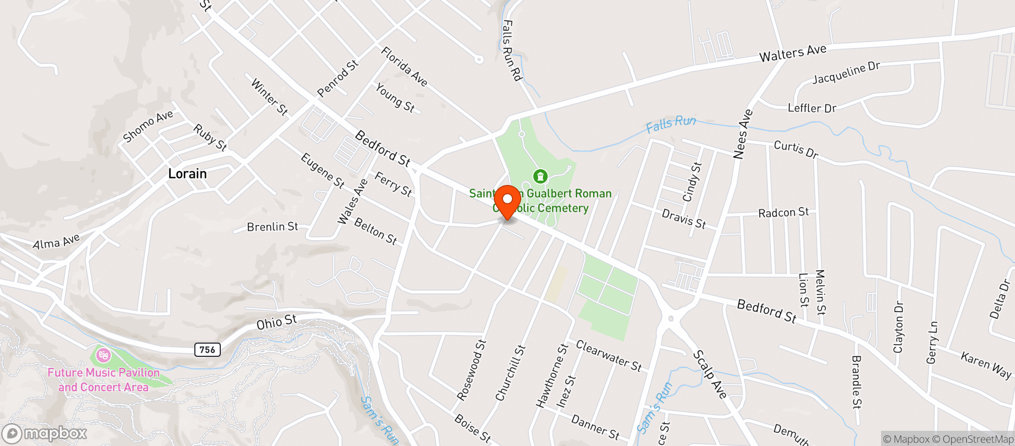 Map showing LITTLES AUTO