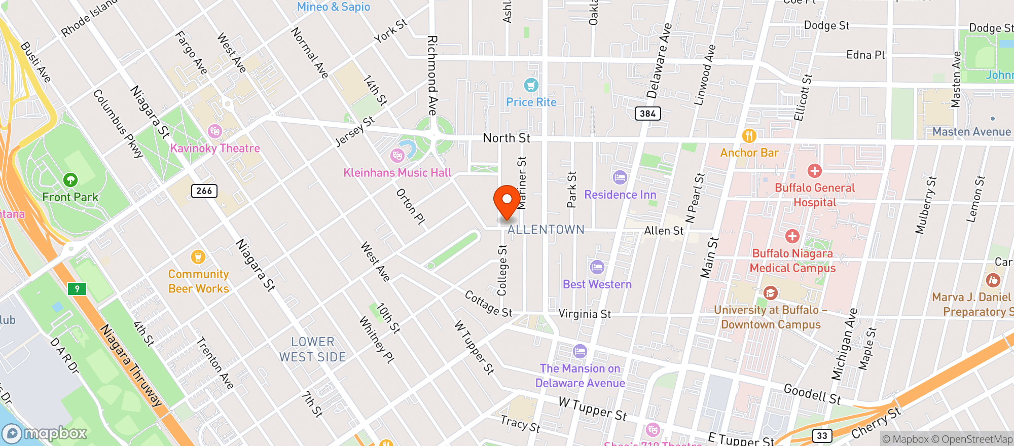 Map showing Holly Farm Market