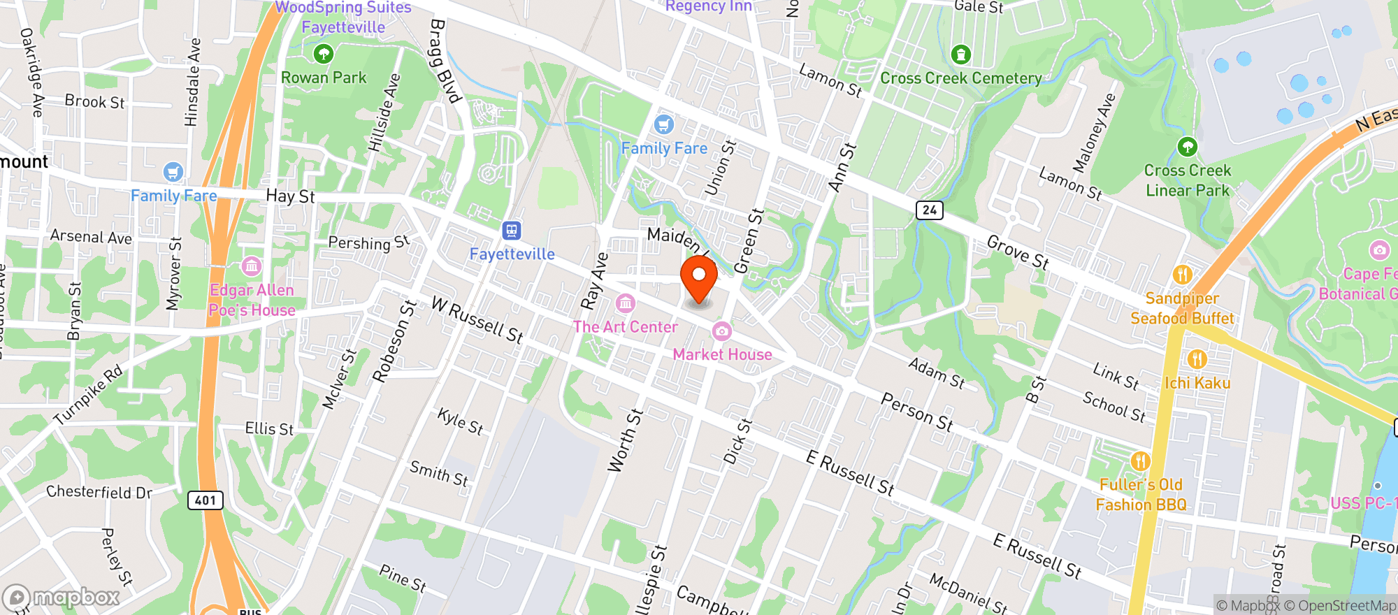 Map showing Garnet Skull