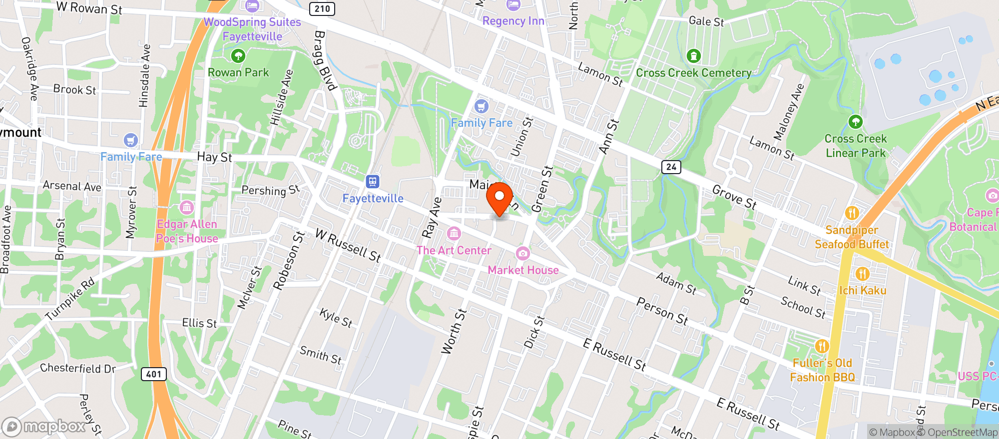 Map showing Prima Elements Holistic Wellness Center