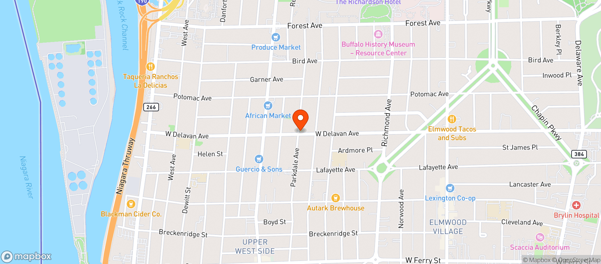 Map showing Price Rite Market