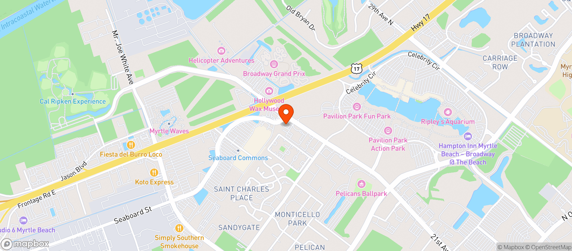 Map showing Mellow Mushroom #60
