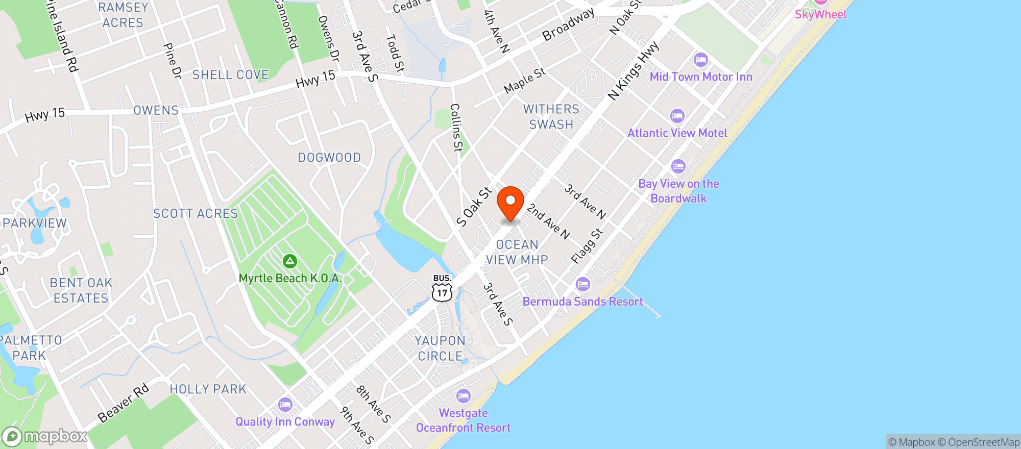 Map showing Noizy Oyster