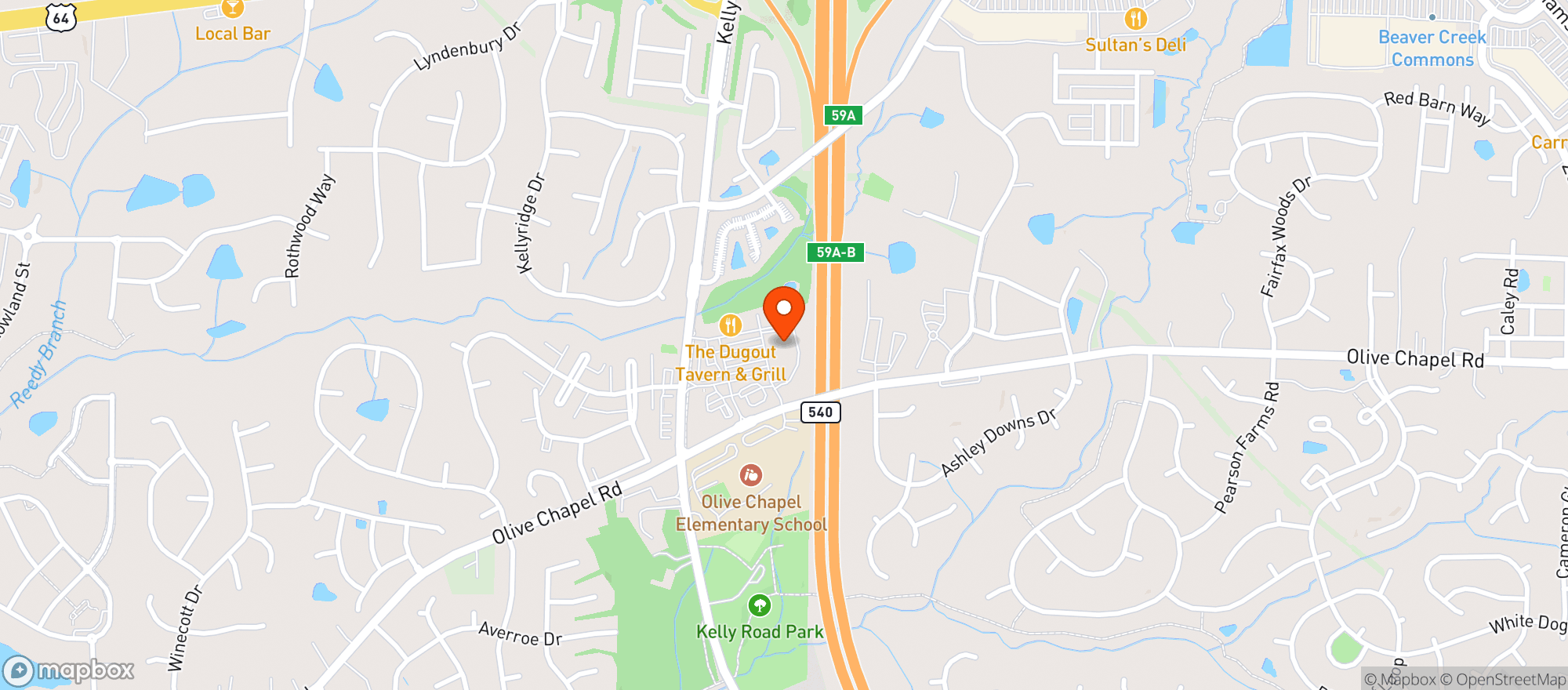 Map showing Publix