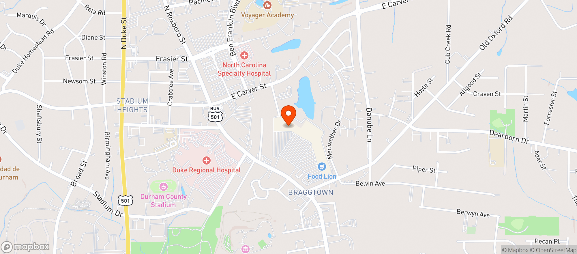 Map showing Food Lion