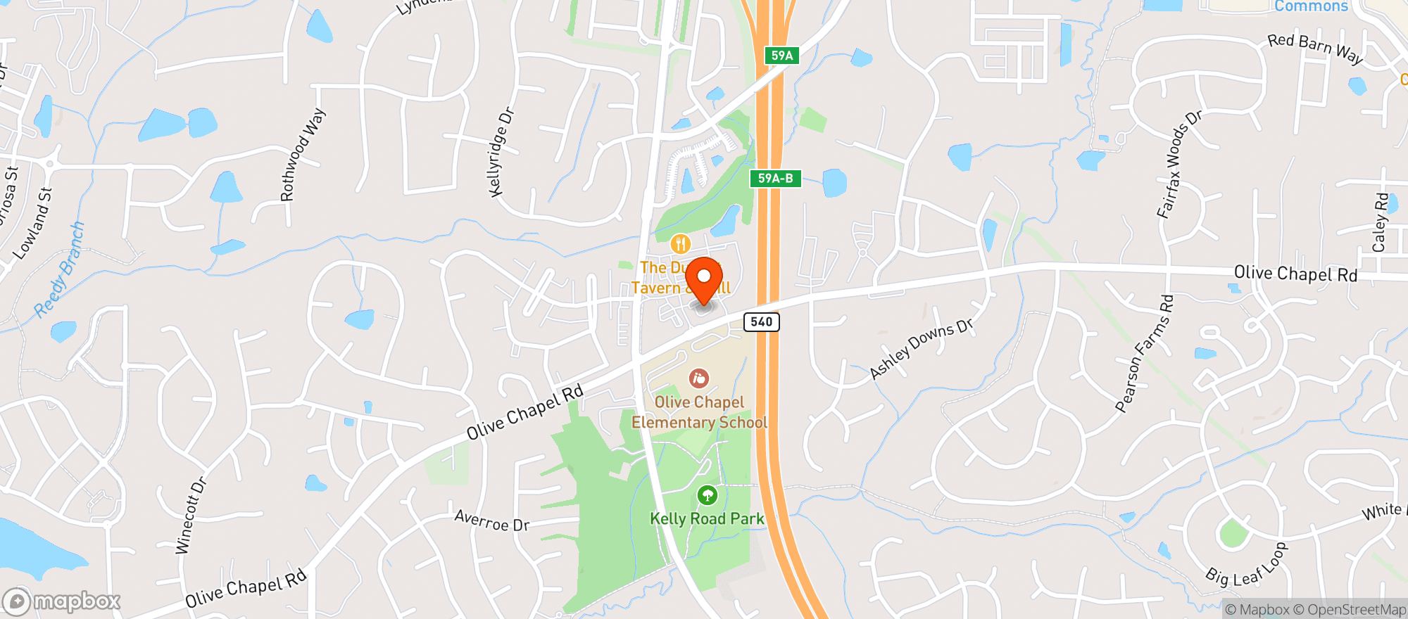Map showing Apex Market