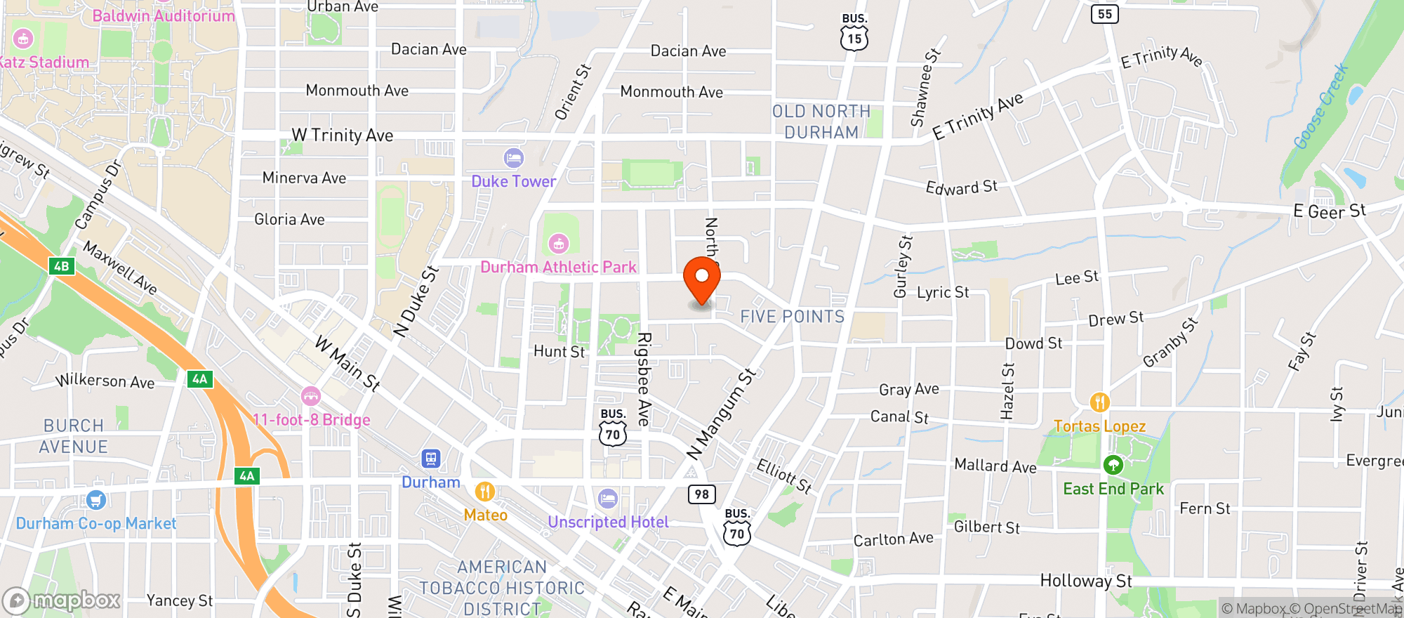 Map showing Gopuff #79