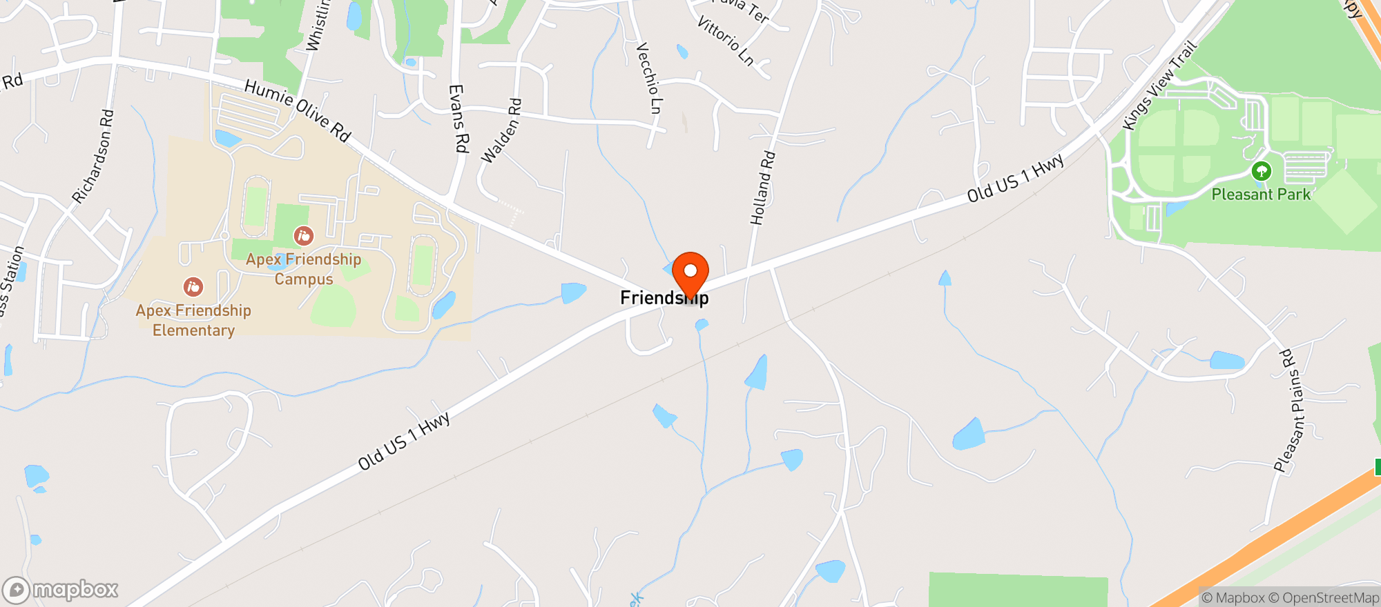 Map showing THE LOCAL APEX