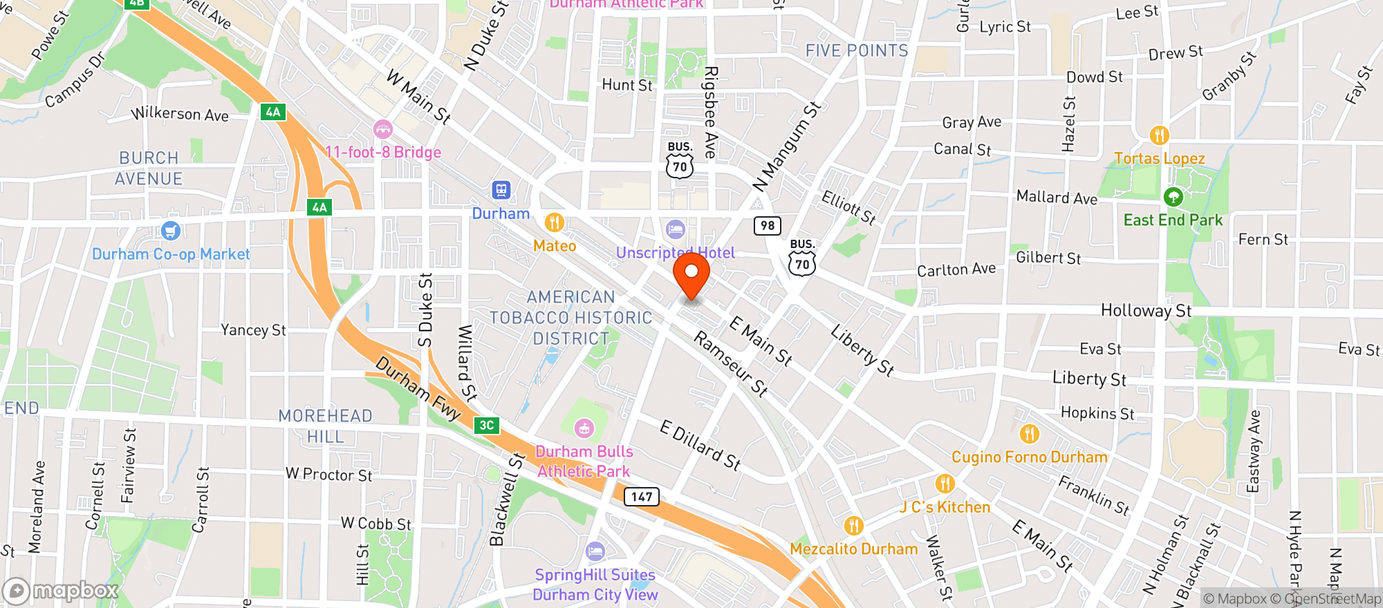 Map showing 106 Main