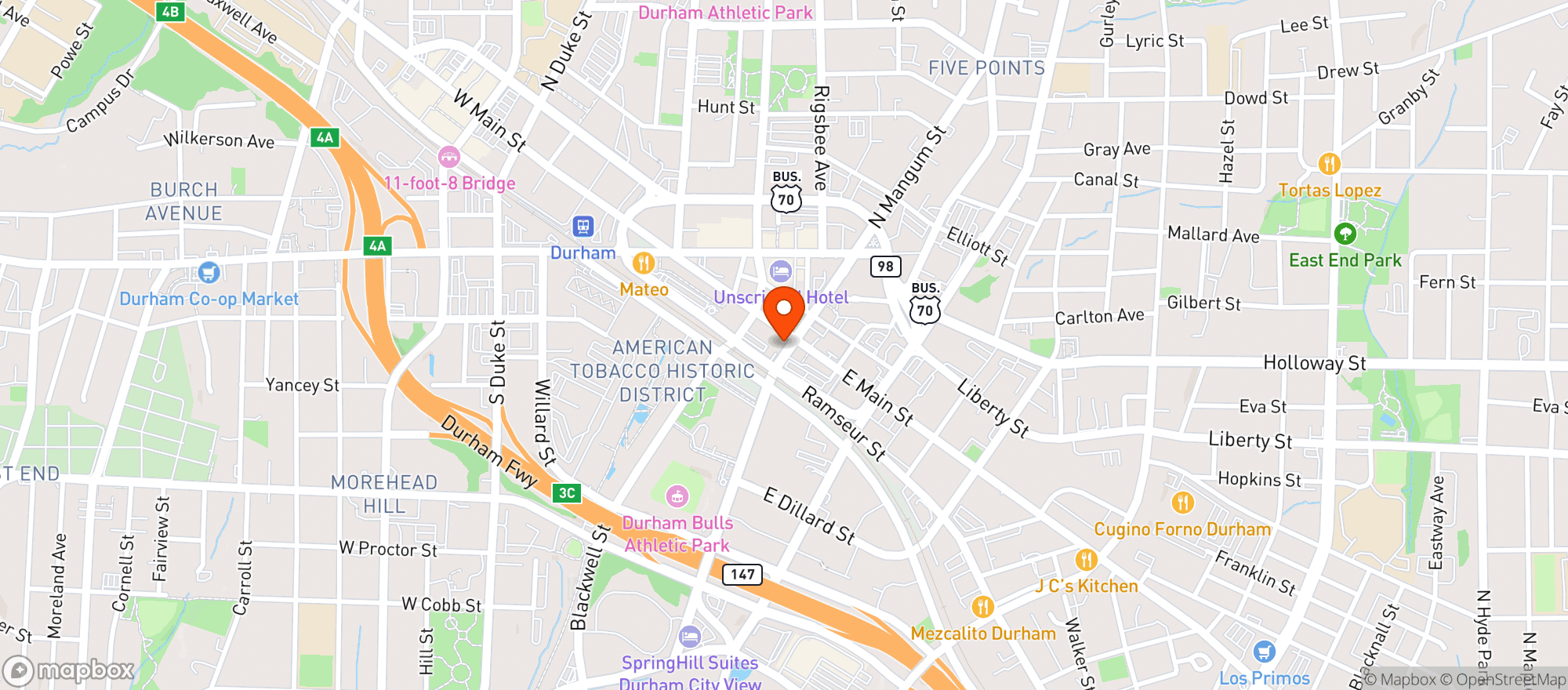 Map showing High Dive