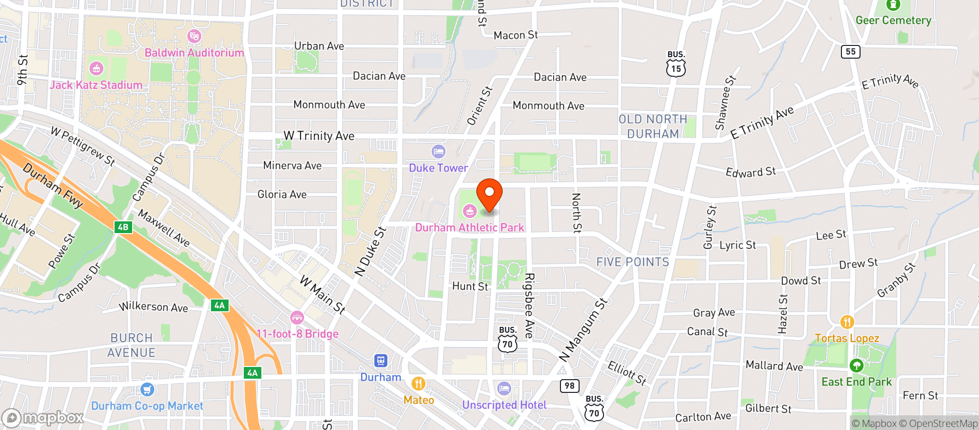 Map showing Rickhouse
