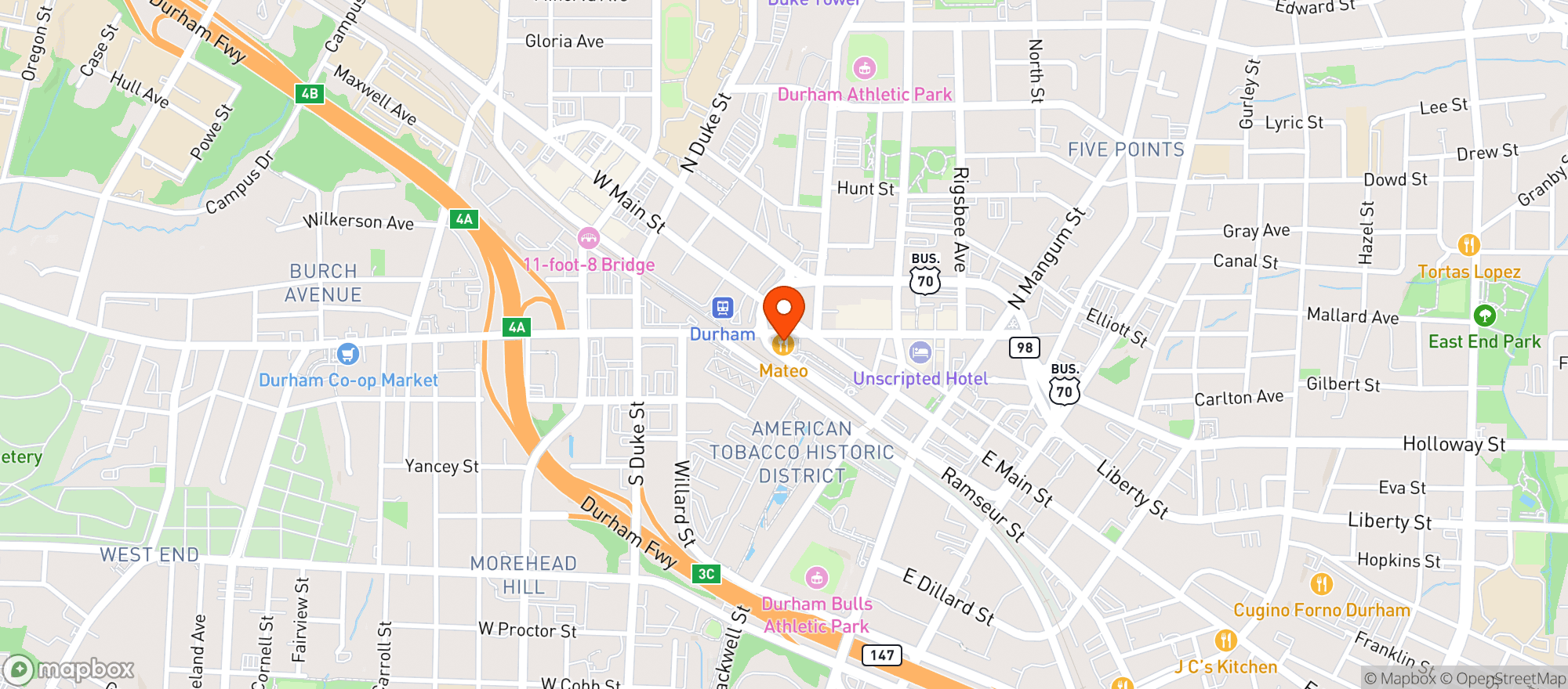 Map showing Mateo