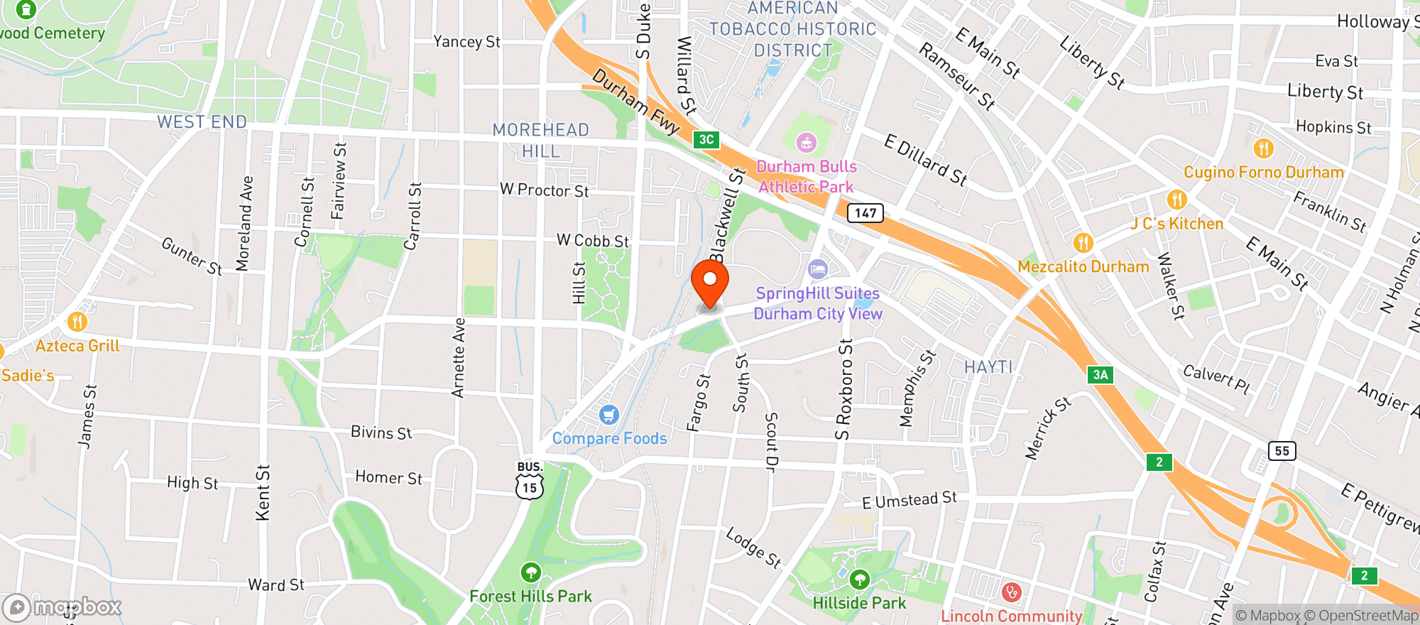 Map showing Bull Market
