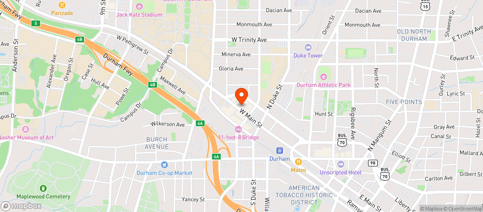 Map showing James Joyce Irish Pub
