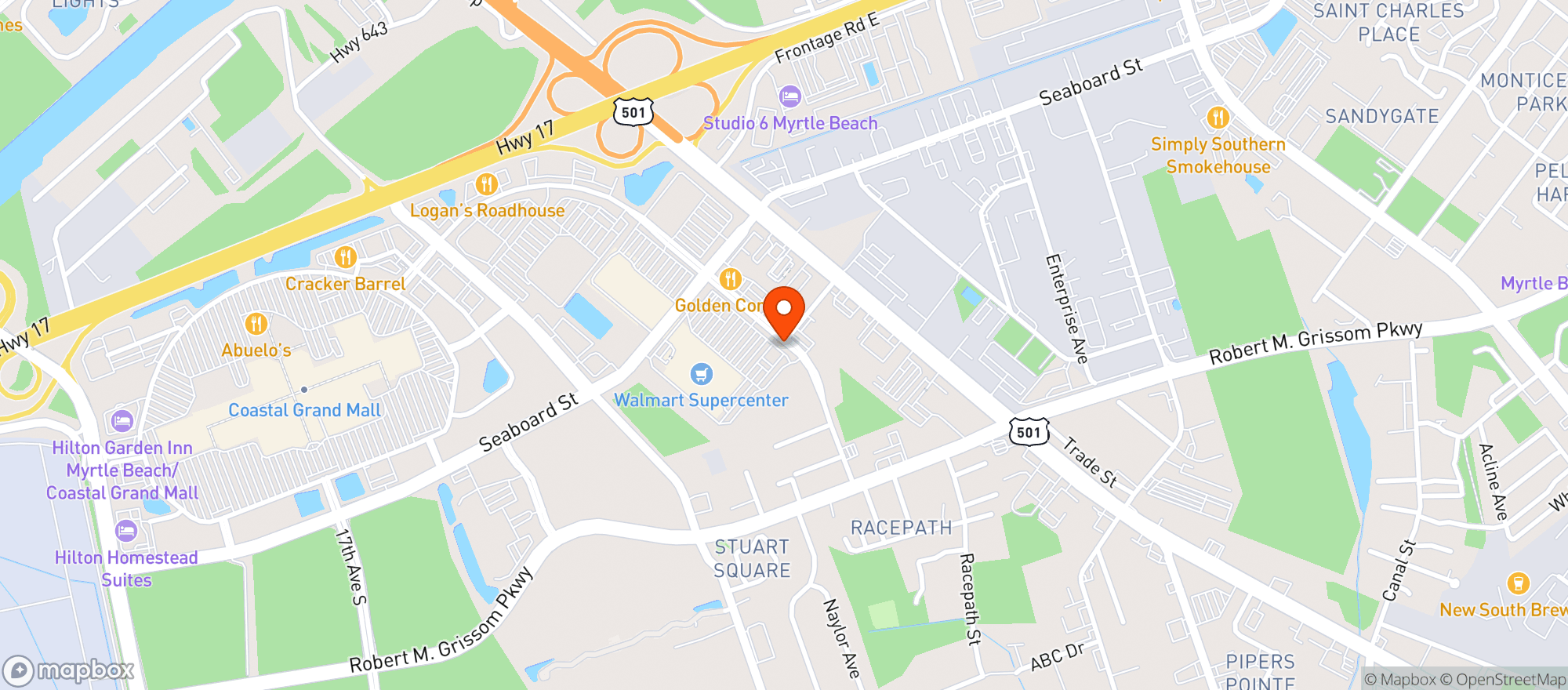 Map showing Walmart Wine & Spirits