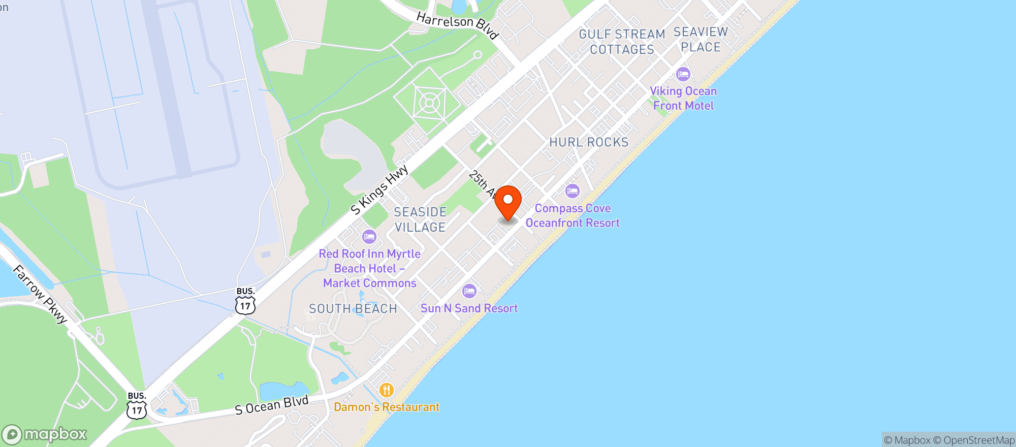 Map showing Md Beach Food Mart (myr)