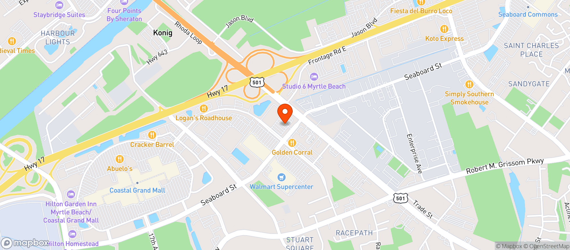 Map showing Total Wine & More