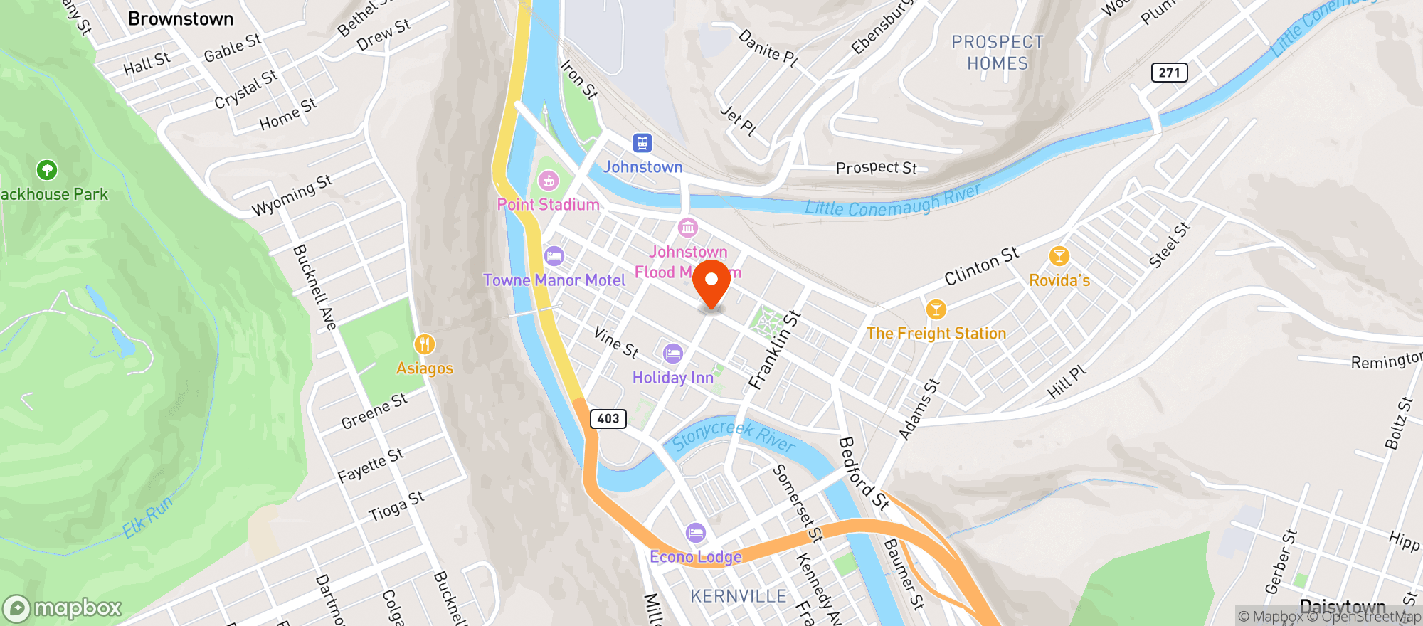 Map showing LITTLES AUTO
