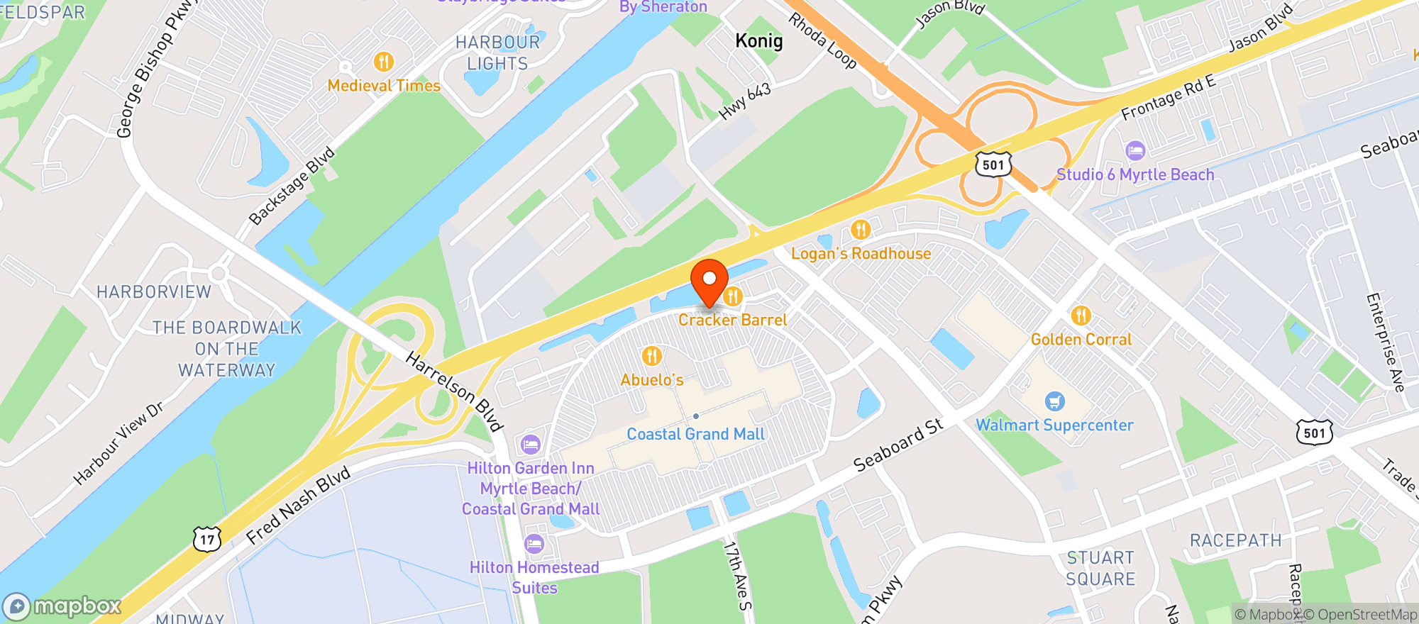 Map showing Gnc