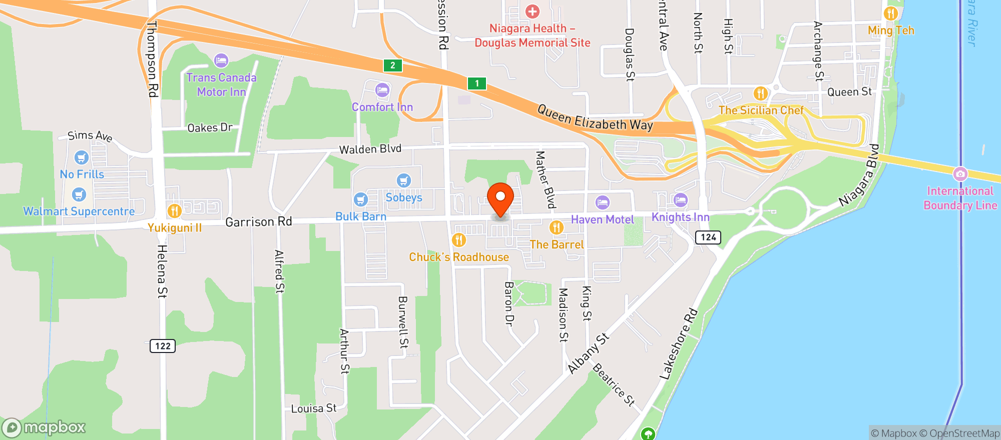 Map showing Garden City Cannabis Co