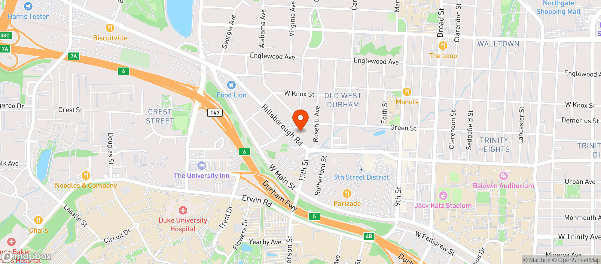 Map showing Loco Shop
