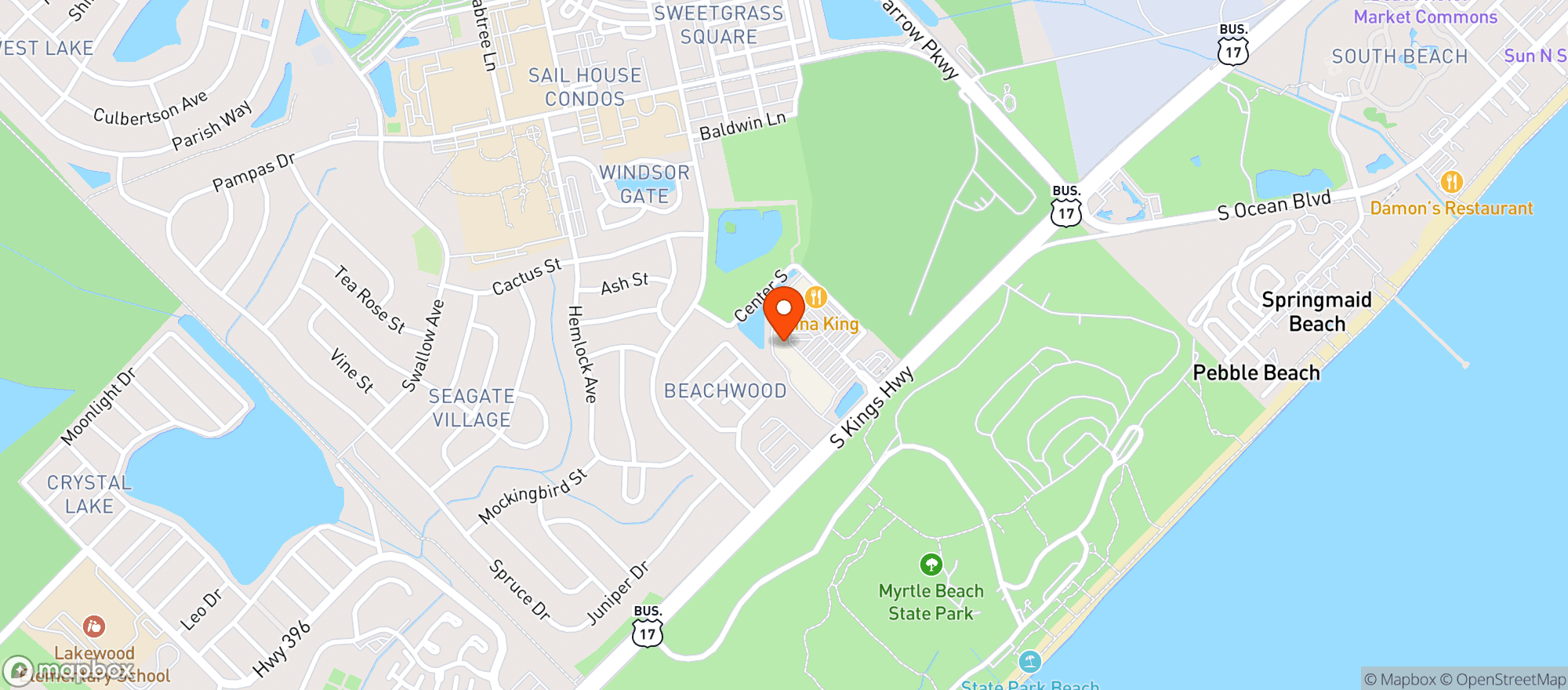 Map showing Food Lion