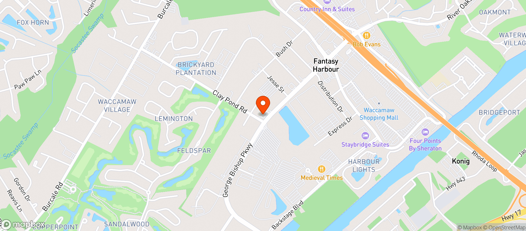 Map showing Circle K #2707061