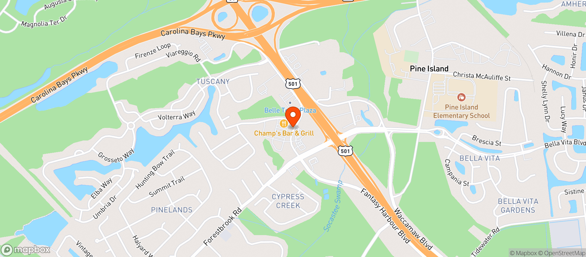 Map showing Food Lion