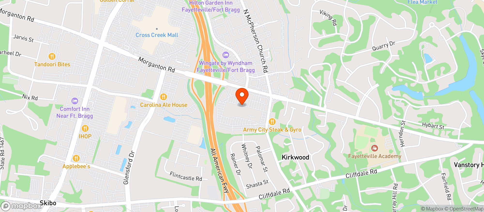 Map showing Food Lion