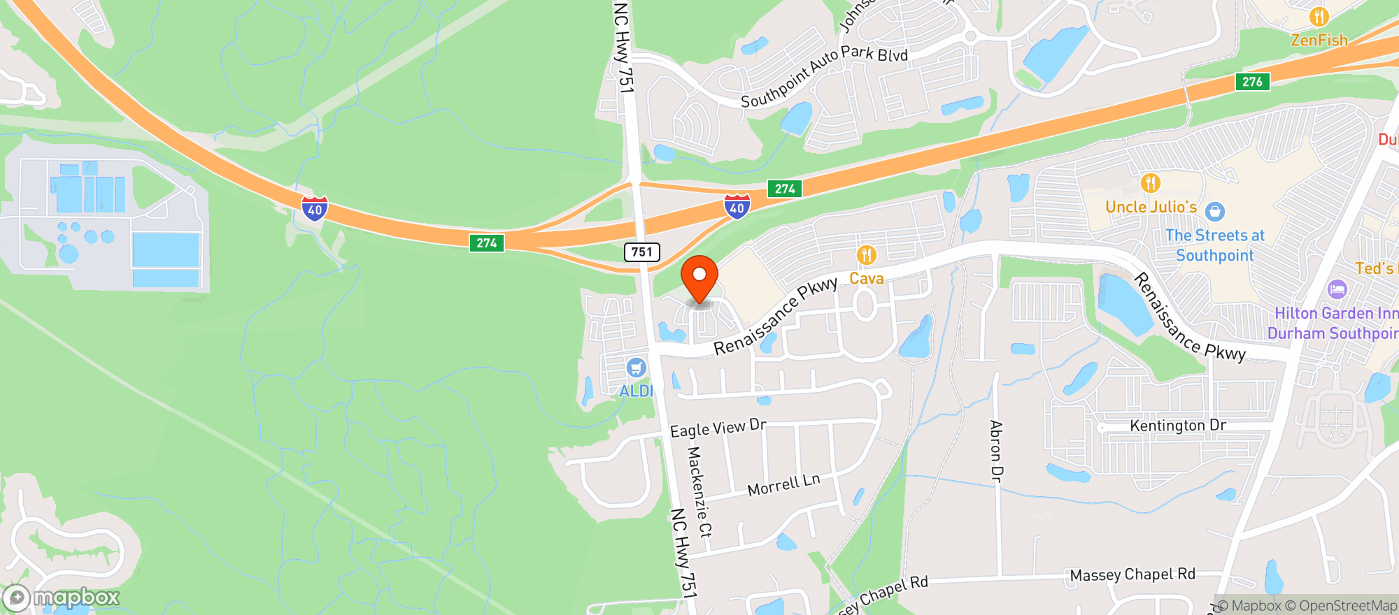 Map showing Circle K #2723489