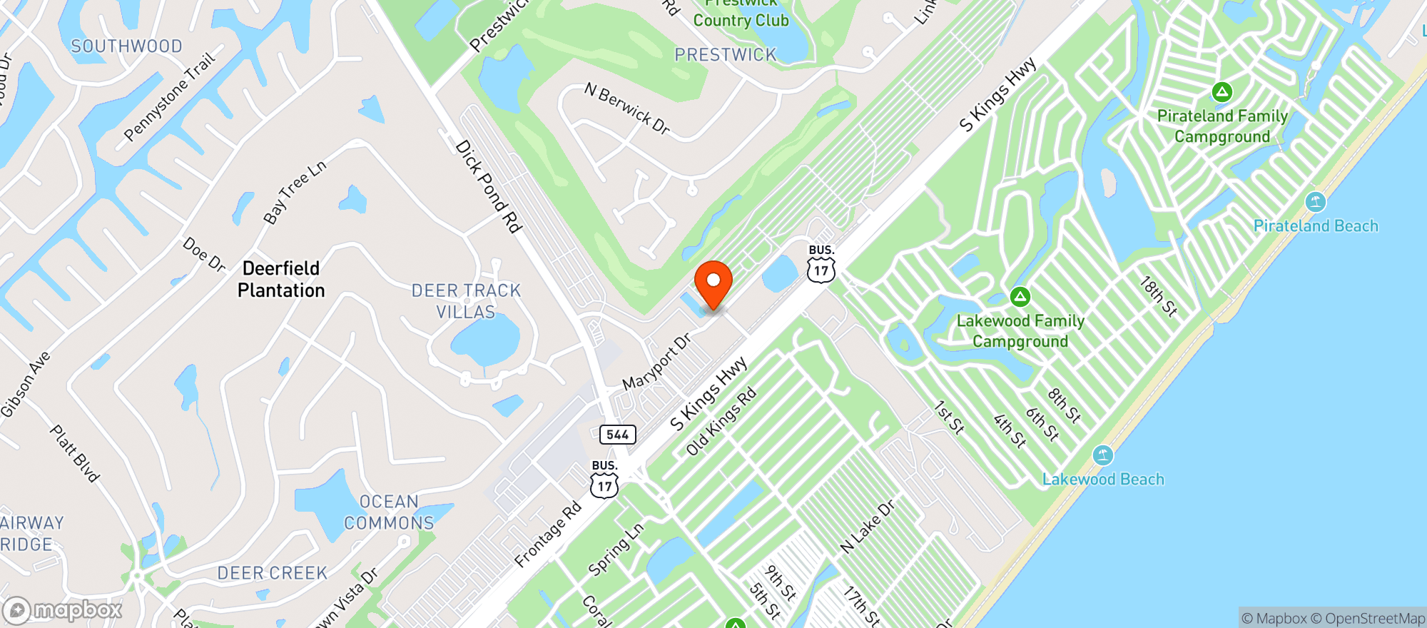 Map showing Walmart Neighborhood Market