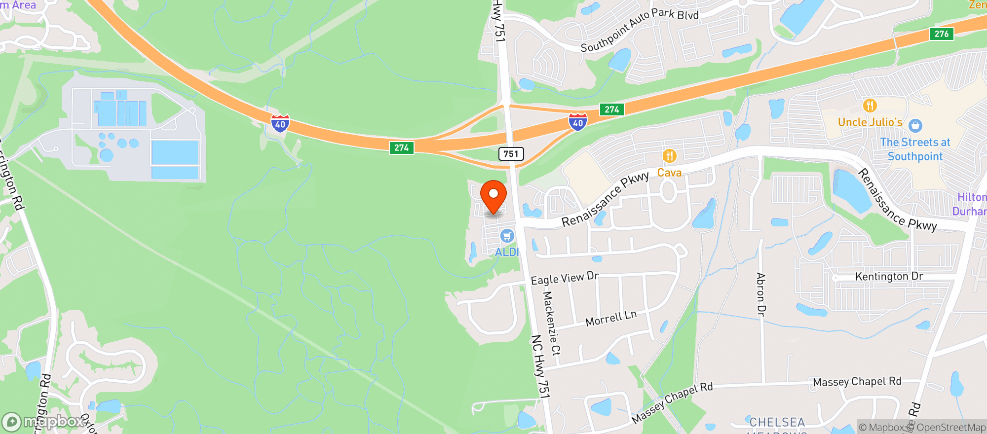 Map showing Town Hall Burger And Beer