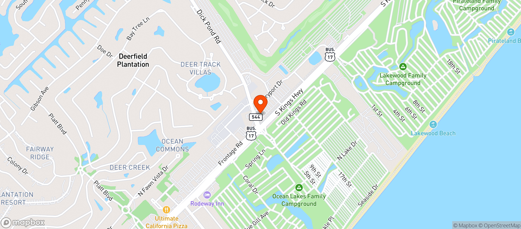 Map showing Walgreens #13995 (Myr)
