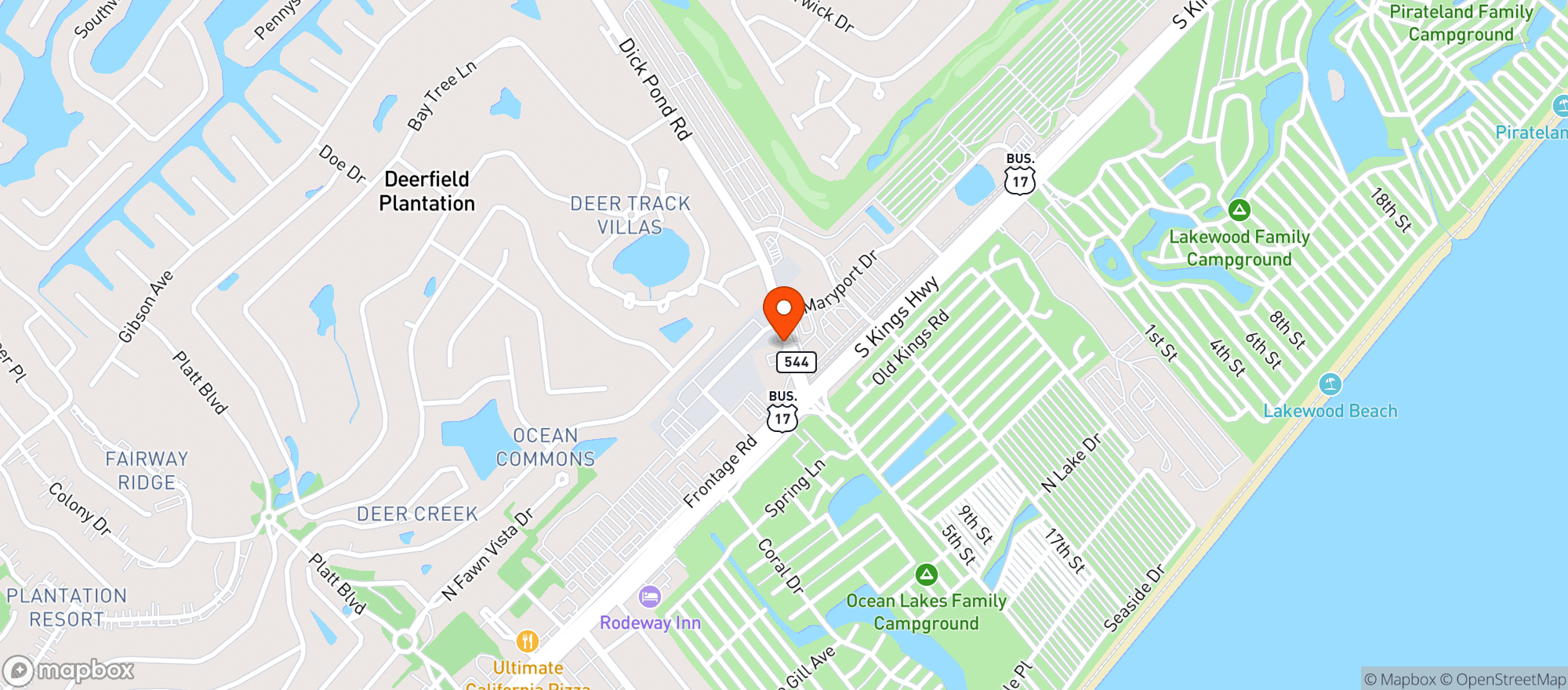 Map showing The Hive Smoke Shop
