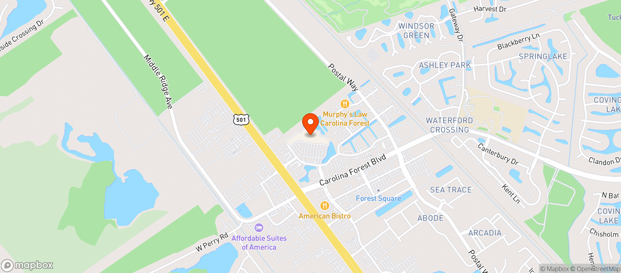 Map showing Kroger