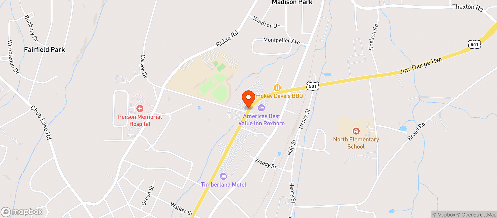 Map showing Food Lion
